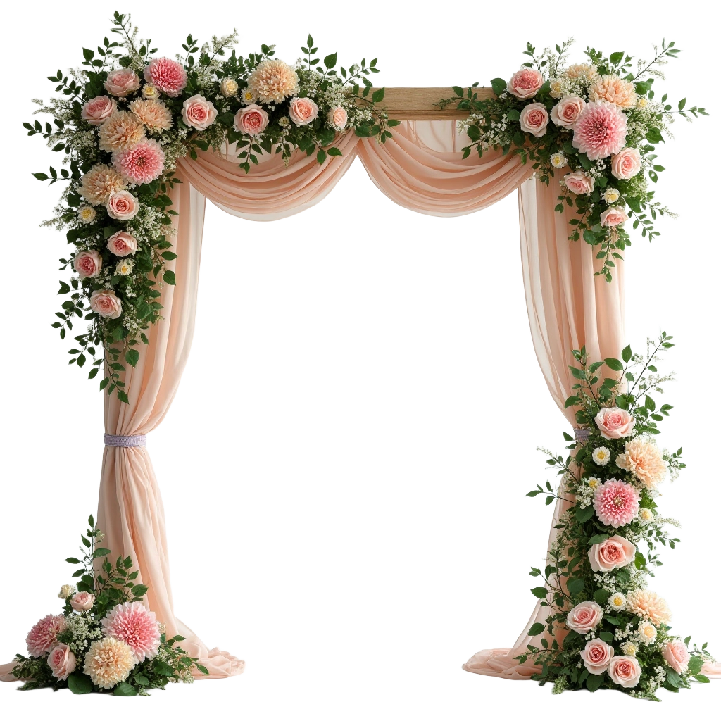 Elegant Floral Wedding Arch